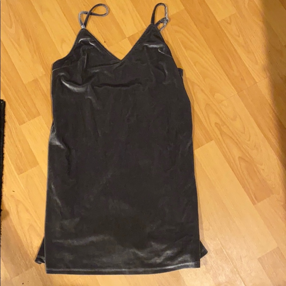 velvet mini dress